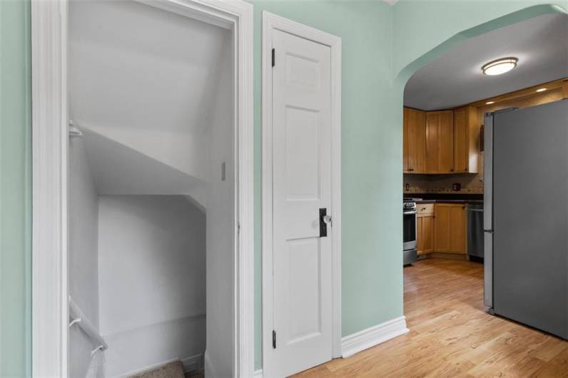 Basement entry
