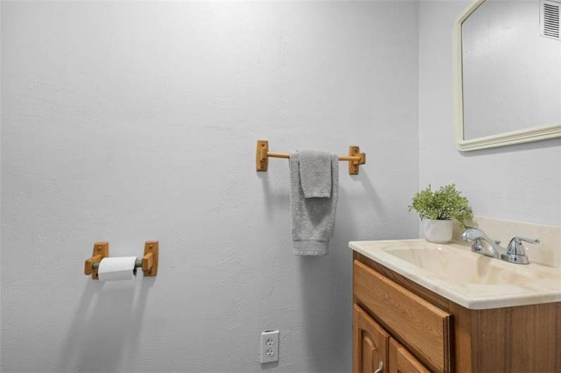 Powder room upstairs