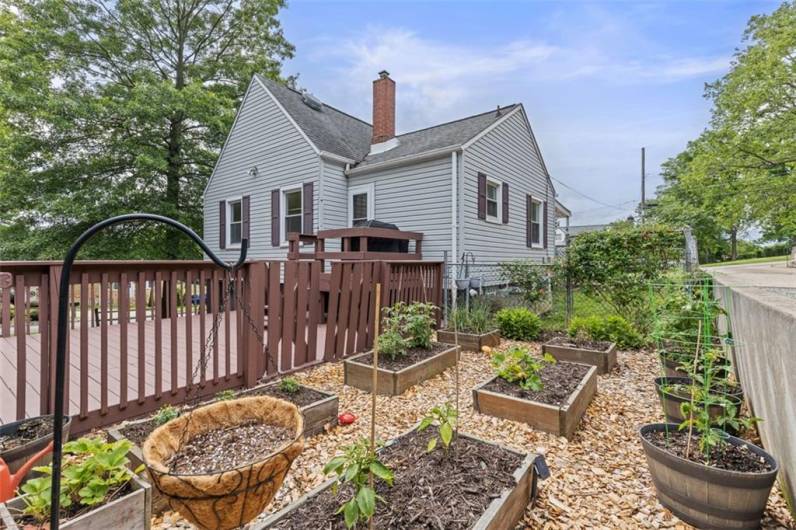 Lovely raised bed garden.