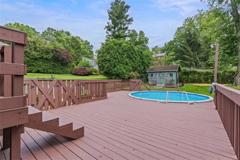 This pool deck is ready for your patio table and umbrella