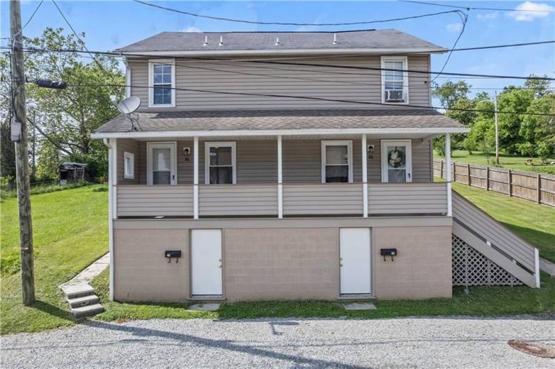 Welcome to 26-28 Clopper Street! Separate entrances to basement, front porch or back patio.