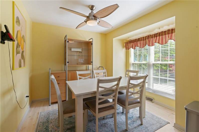 Great space for this eat-in kitchen.
