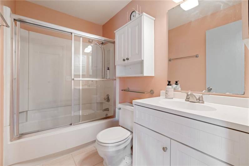 2nd full bath on upper level.