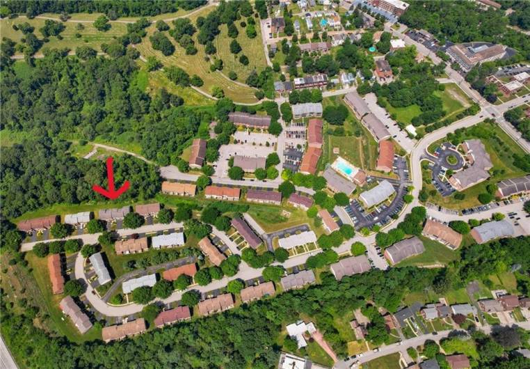 Aerial view of the community.