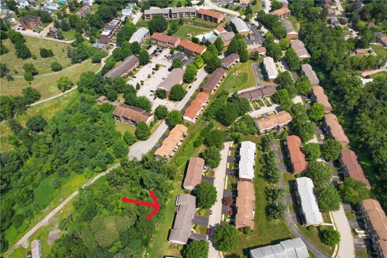 Aerial view of the community.
