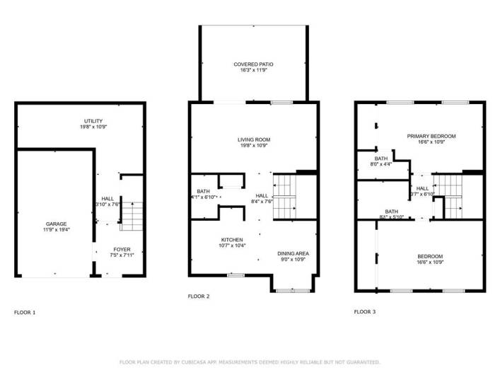 Floor plan for all levels.