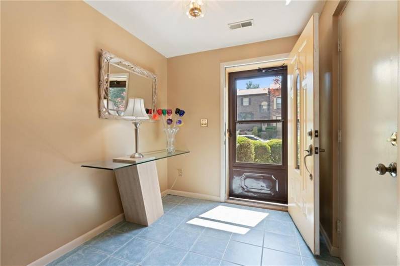 Foyer on entry level.