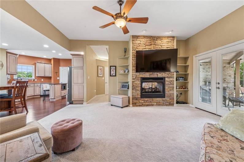 Great photo displaying the layout, its open floor plan and the size of this beautiful home.