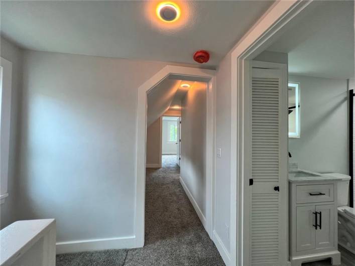 Hallway view from bdrm 1