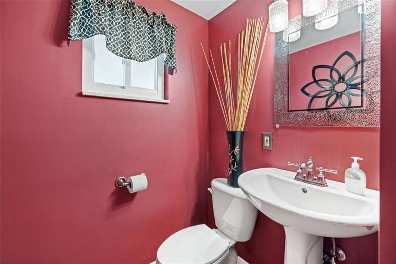 Half bath on main floor
