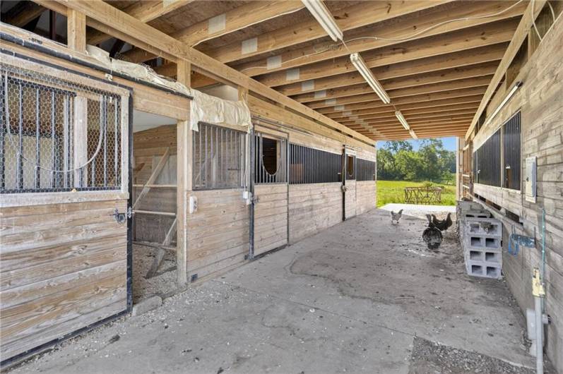 3 horse stables