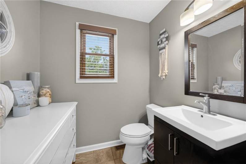 First floor half bath