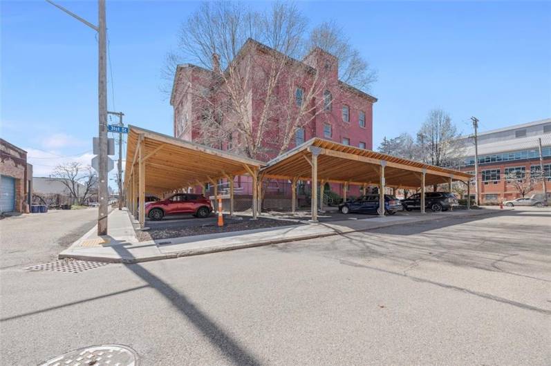 Covered Off Street Deeded Parking