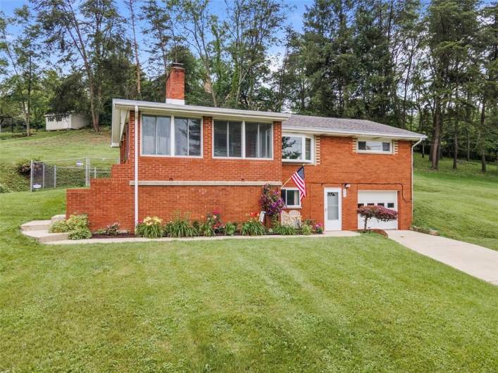 Large front yard