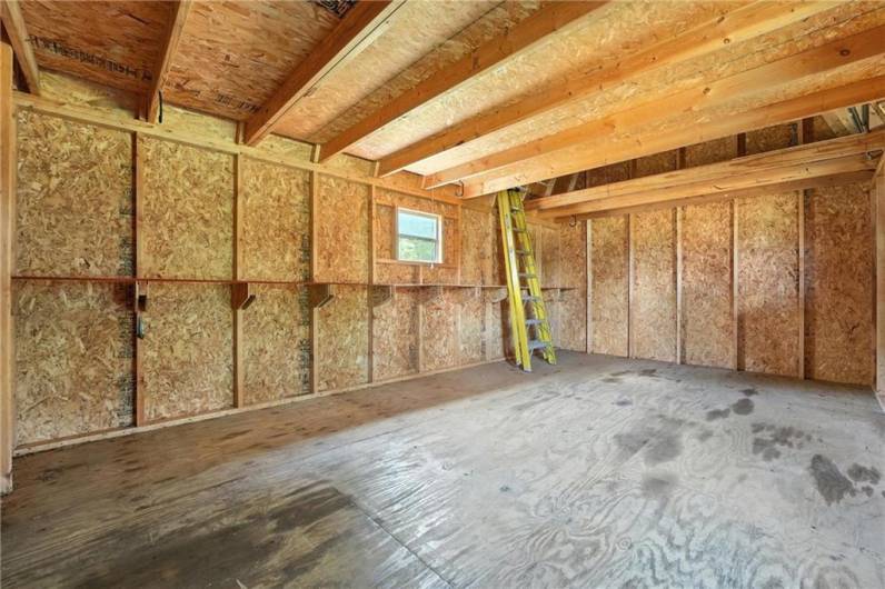 inside of shed