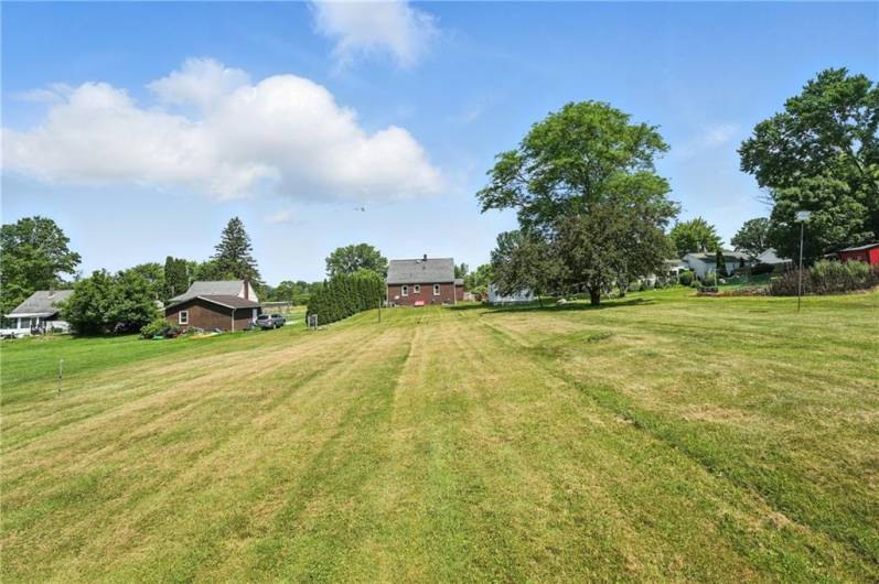 from rear of property