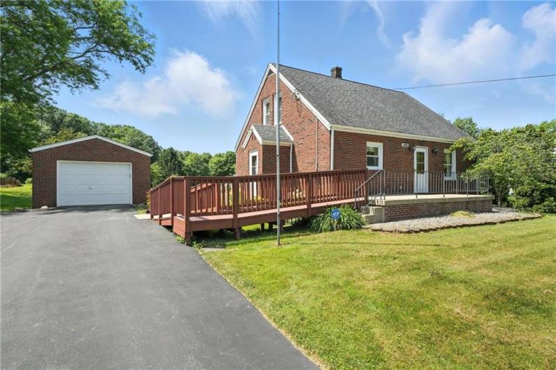 Charming cape code on 1 acre of land.  This well maintained home has a new septic in 2015, one car detached garage, and  handicapped access outside.. 3/4 bedrooms, original hardwood floors on first floor, eat in kitchen with newer appliances included.  The upper level has 1/2 bath, and 2 bedrooms with new carpet.  This home offers a blend of rural with quick access to 18 and shopping.