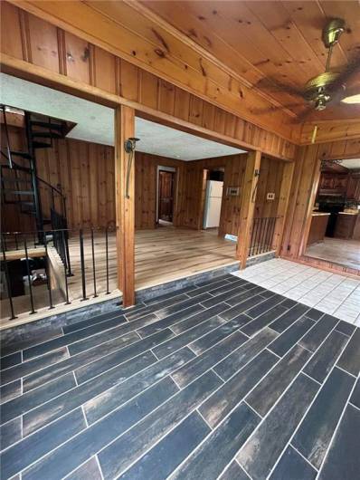 Ample space in the living room to be setup for TV and Sitting room or a child's play area.