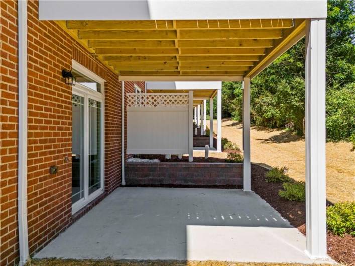 Rear Patio 106 Anderson Station