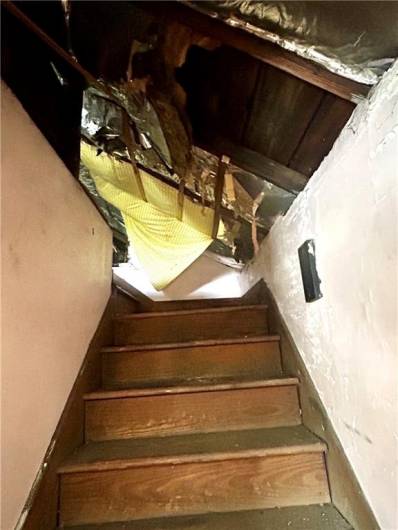Stairs to attic area