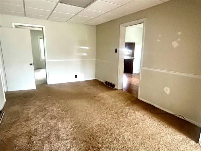 Den or formal dining area on main level