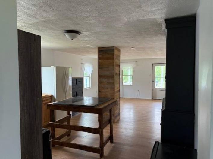 view from laundry into kitchen (back of home)