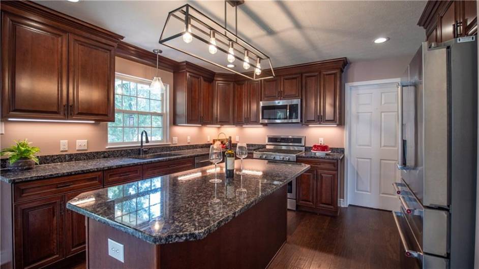 Great size Island with electrical service and work space