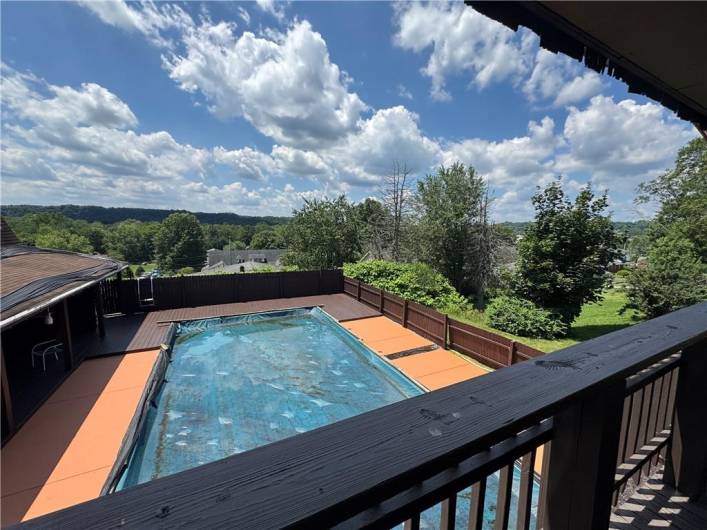 View from balcony off master bed