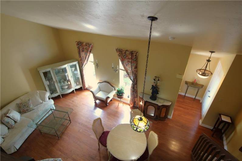 VIEW FROM THE FAMILY ROOM/OFFICE LOFT AREA
