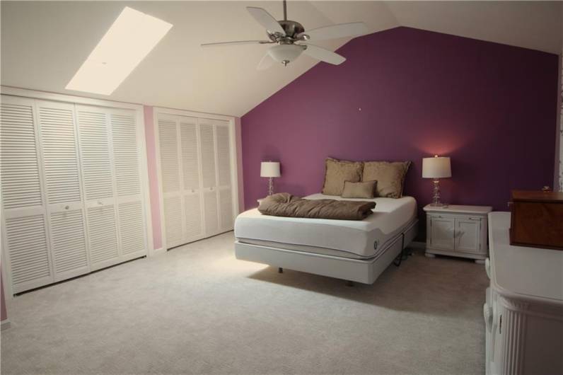 BEDROOM WITH 3 CLOSETS