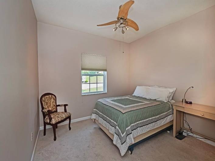 The second bedroom is a nicely sized bedroom.