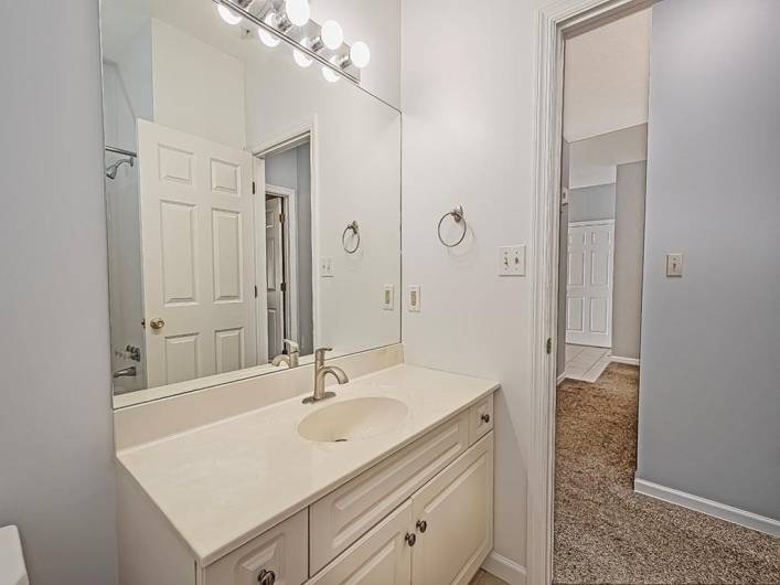This bath serves the second bedroom and/or guests.