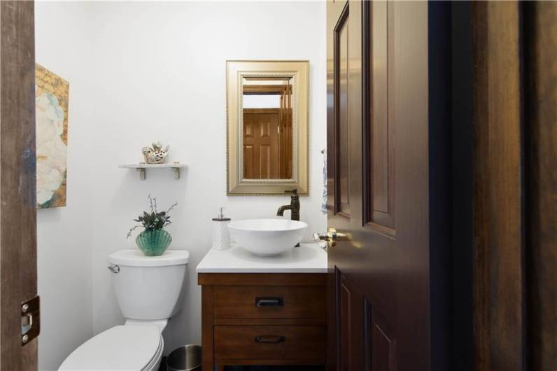 Main level half bath!