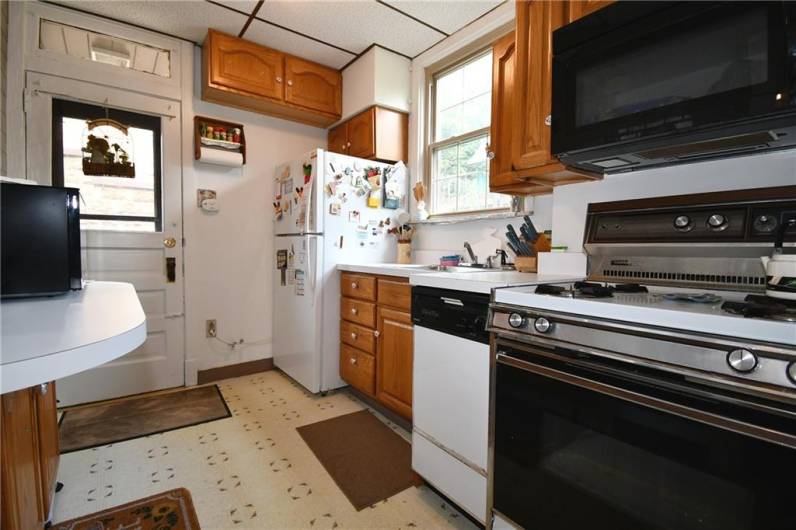 2464 Kitchen with entry from rear that leads to Garage