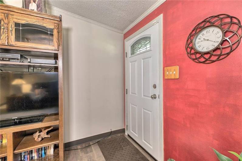 Entry area at front door.