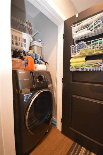 washer/dryer, second floor closet