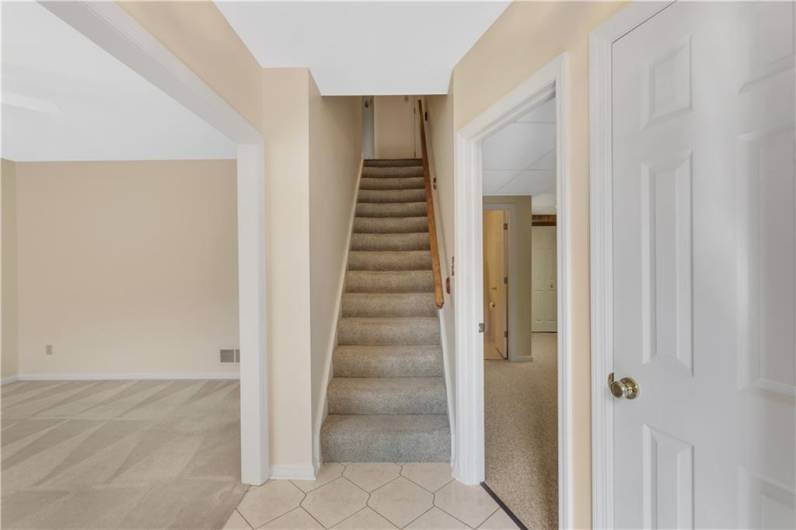 Lower level entryway.