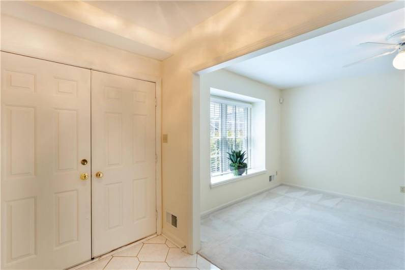 Lower level front entry.