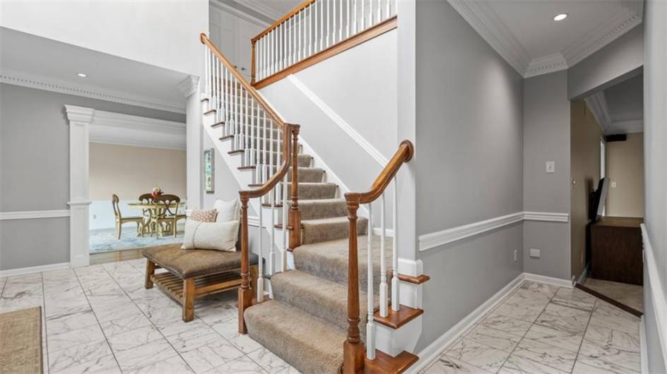 Grand two story entry