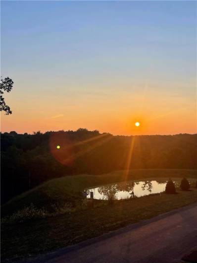 Gorgeous sunset views from deck