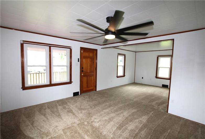 This flex space can be living room, den, dining room