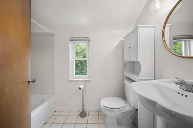 Second bath on the upper floor