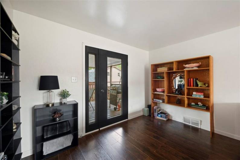 This would be a perfect space to have a work from home desk set up.