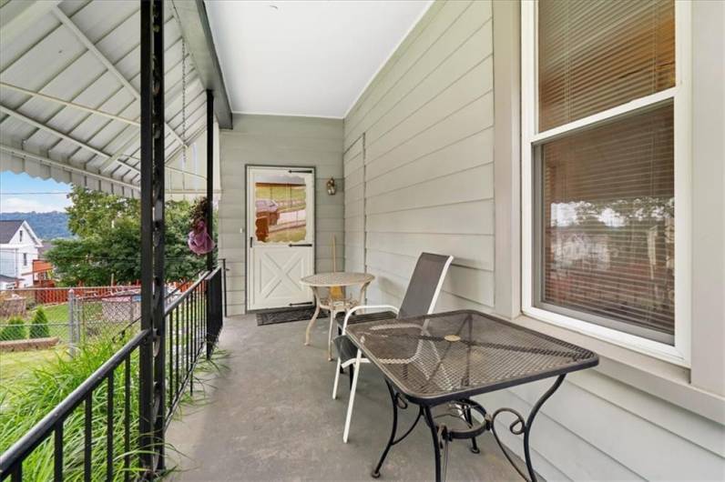 Covered back porch