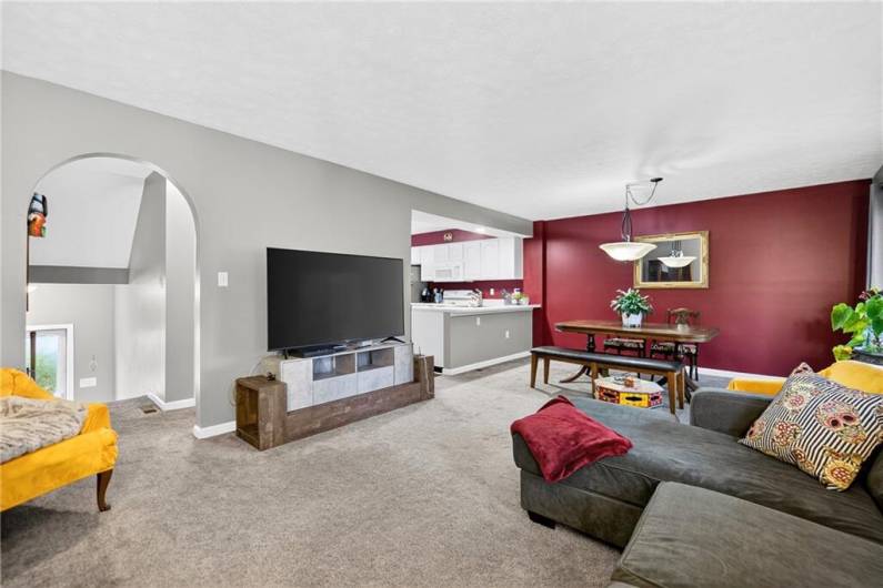 Here's another view of the living room....to the left is the entry.