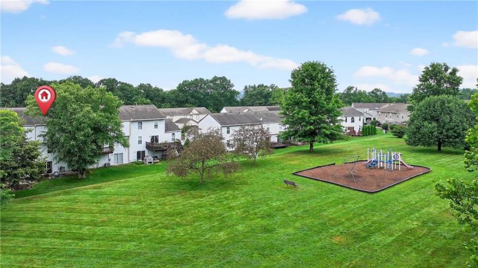 As you can see 847 Sunset Circle is very close to the neighborhood playground!