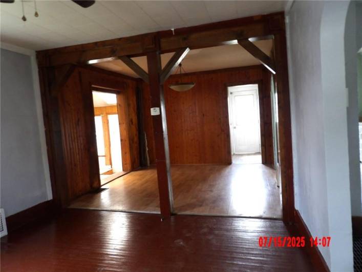 LIVING ROOM TO DINING ROOM