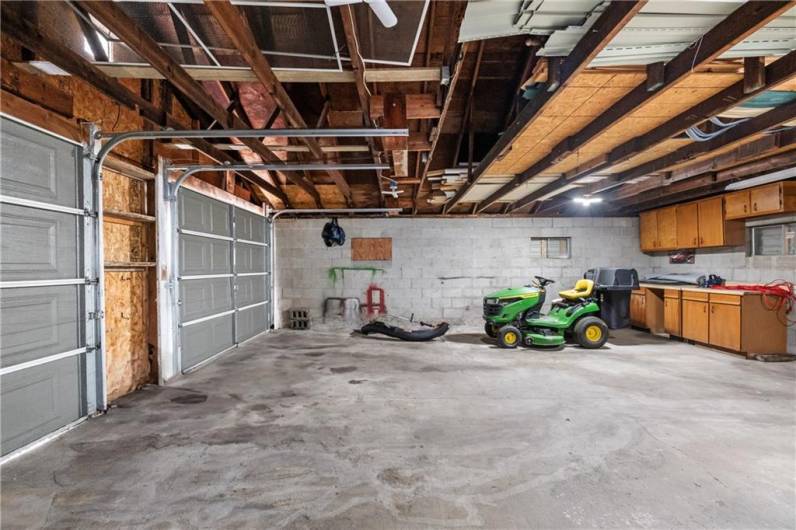 Interior photo of 2 car garage~