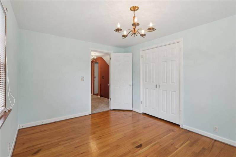 2nd Bedroom with Double Door Closet