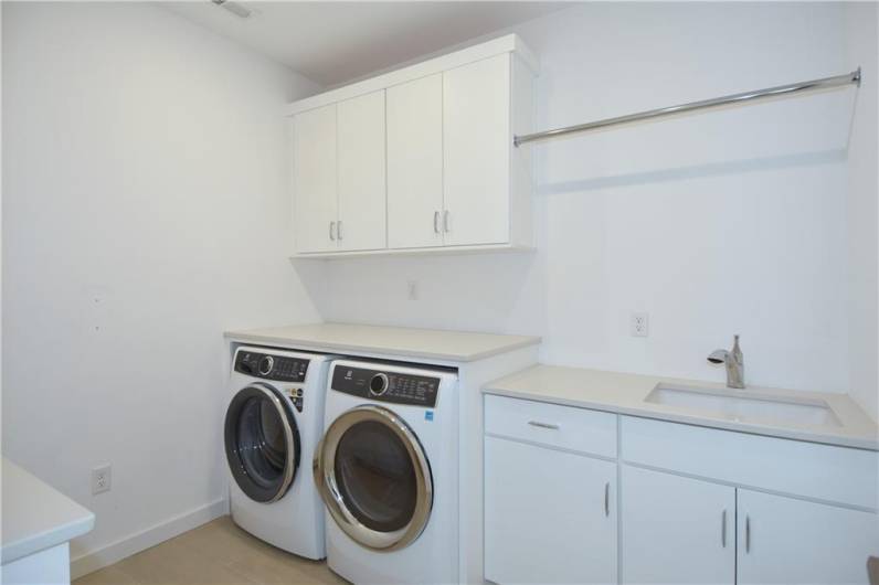 Spacious second floor laundry